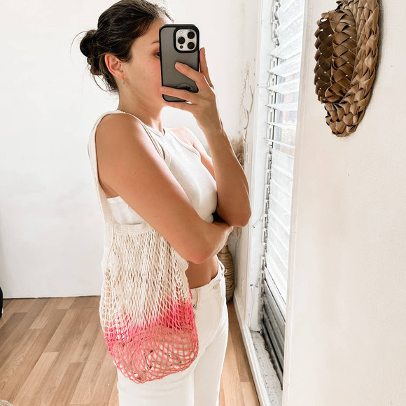 Anthropologie Handbags - Farmers Market Knit Shoulder Tote Bag Ombre